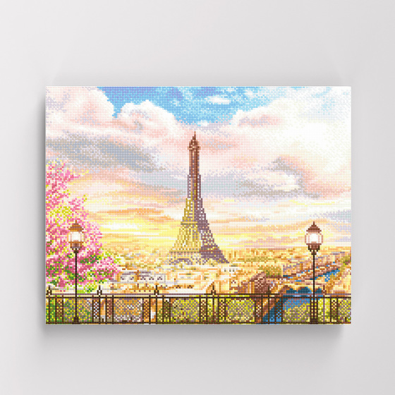아이러브페인팅 DIY캔버스형 보석십자수 40x50cm 에펠탑의 로망